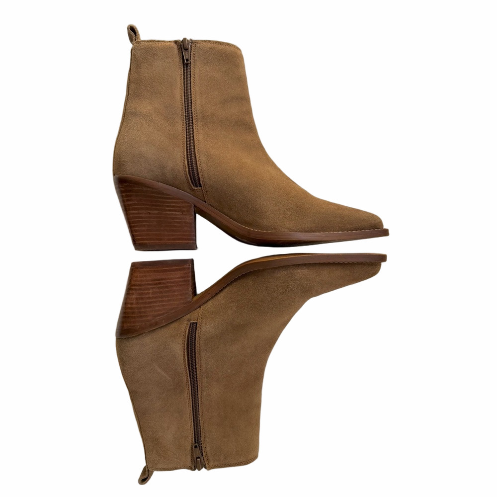 House of Harlow 1960 Revolve Tan Suede Western Booties Size 9.5 - Picture 10 of 16
